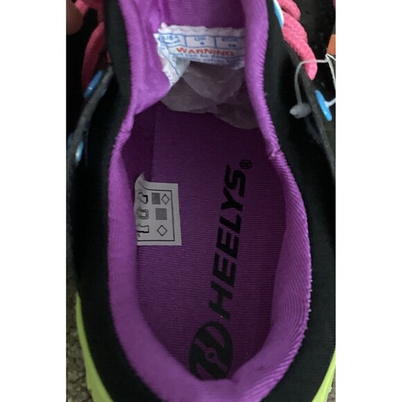 HEELYS Force HE100881 Black Pink Neon Multi Color Shoes Youth 6/ Women's 7 *READ - Picture 12 of 15